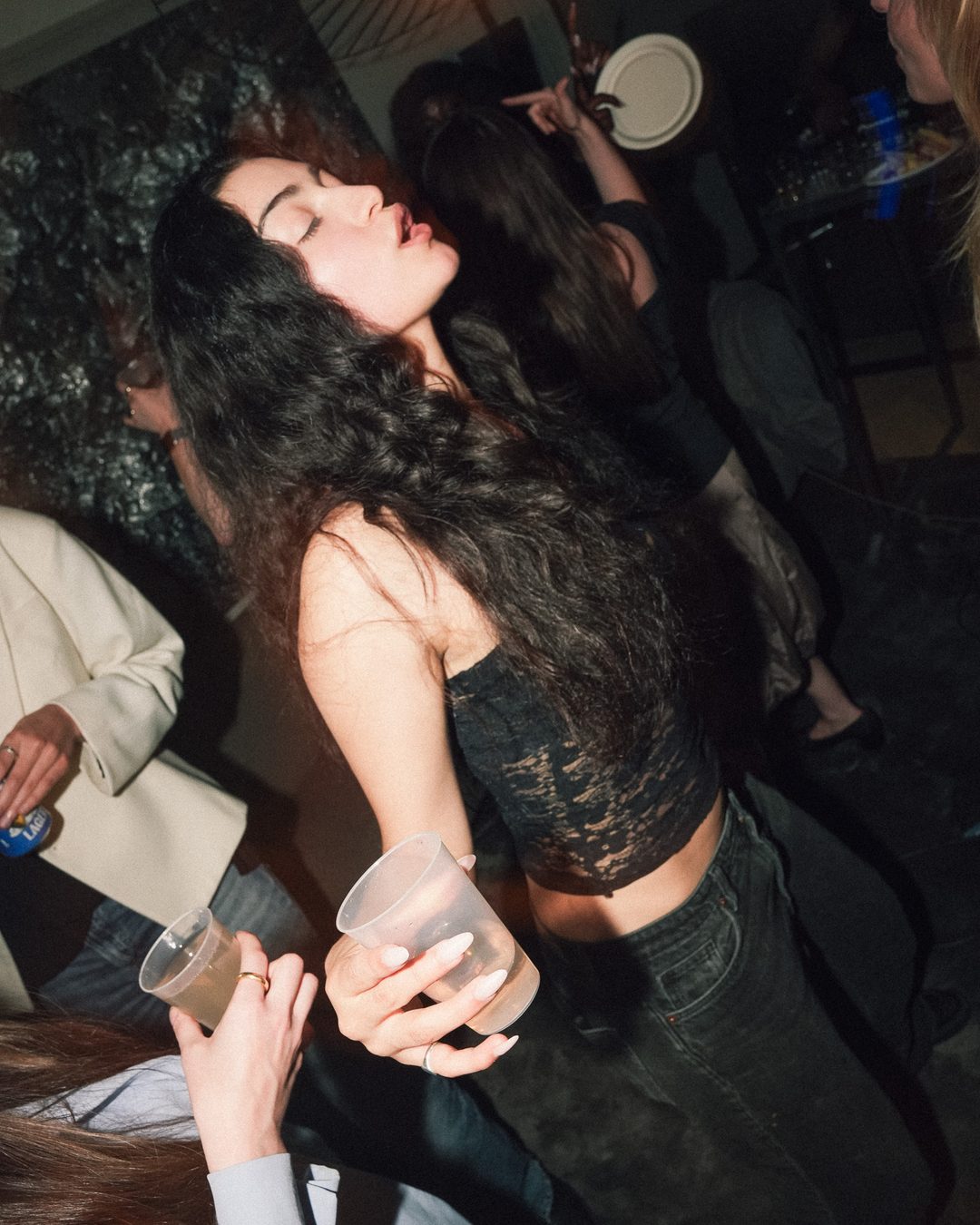 Guest dancing with her hair flying, Seraya AW1 party — photo by vinny.mp4, Stockholm